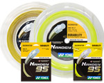 Yonex Nanogy 95 Badminton String (Sets & Reels) (Yellow/Gold/Silver)